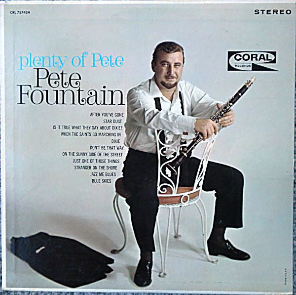 Pete Fountain - Plenty Of Pete (Vinyl, LP, Album, Repress, Stereo) Very Good Plus (VG+) / Very Good Plus (VG+)