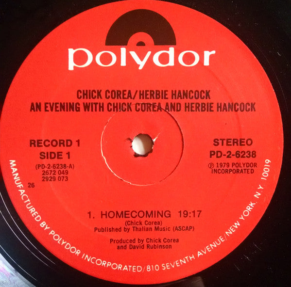 Chick Corea - An Evening With Chick Corea And Herbie Hancock (2xVinyl, LP, Album) Near Mint (NM or M-) / Very Good Plus (VG+)