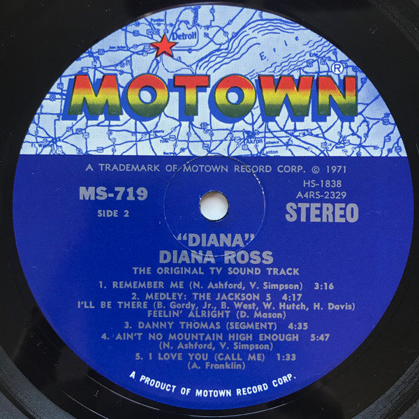 Various - Diana! (Original TV Soundtrack) (Vinyl, LP, Album) Very Good (VG) / Good Plus (G+)