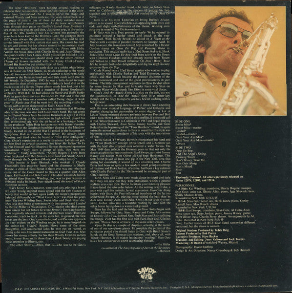 Stan Getz - Opus De Bop (Vinyl, LP, Compilation) Very Good (VG) / Very Good (VG)