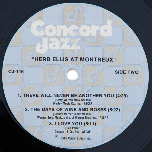 Herb Ellis - At Montreux Summer 1979 (Vinyl, LP, Album) Very Good Plus (VG+) / Very Good Plus (VG+)
