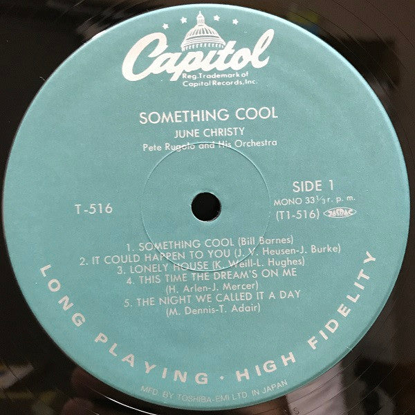 June Christy - Something Cool (Vinyl, LP, Album, Reissue, Mono) Near Mint (NM or M-) / Very Good Plus (VG+)