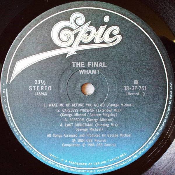 Wham! - The Final (2xVinyl, LP, Compilation, Stereo) Very Good Plus (VG+) / Very Good Plus (VG+)