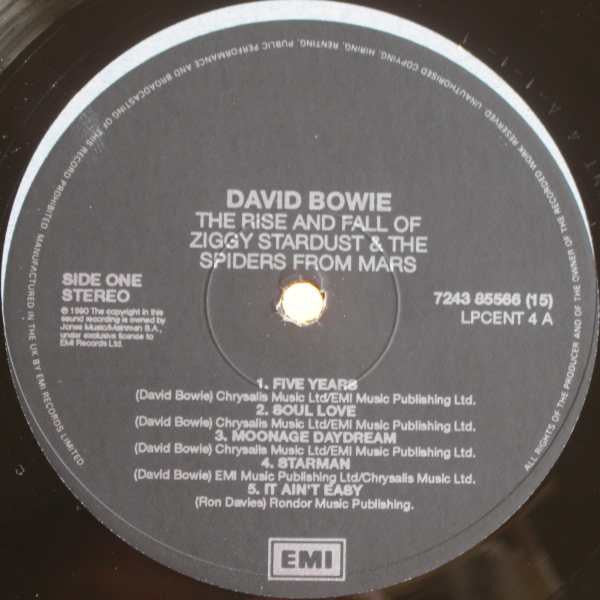David Bowie - The Rise And Fall Of Ziggy Stardust And The Spiders From Mars (Vinyl, LP, Album, Limited Edition, Reissue) Very Good (VG) / Near Mint (NM or M-)