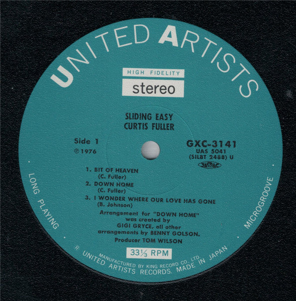 The Curtis Fuller Sextet - Sliding Easy (Vinyl, LP, Album, Reissue,...