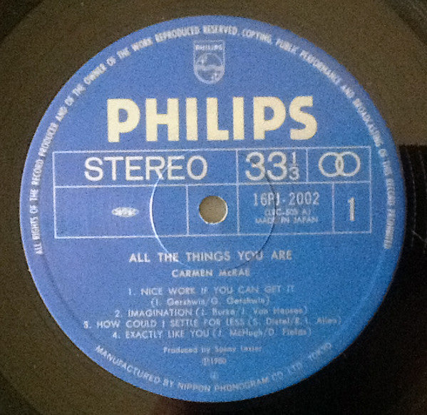 Carmen McRae - All The Things You Are (Vinyl, LP, Compilation)