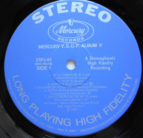 Various - Mercury 40th Anniversary VSOP Album (4xVinyl, Vinyl, Box Set, LP, Album, Numbered, Stereo, Mono, 7", Stereo) Near Mint (NM or M-) / Very Good Plus (VG+)