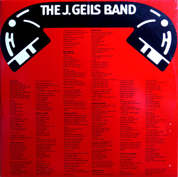 The J. Geils Band - Hotline (Vinyl, LP, Album, Repress) Very Good Plus (VG+) / Very Good (VG)