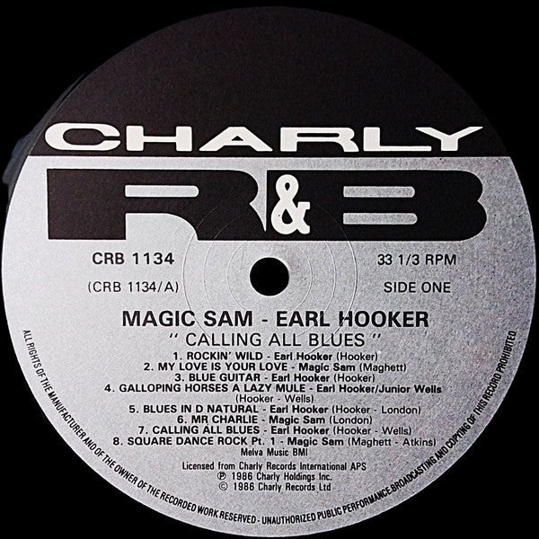 Earl Hooker - Calling All Blues (Vinyl, LP, Compilation) Very Good (VG) / Very Good Plus (VG+)