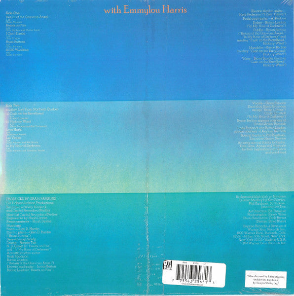 Gram Parsons - Grievous Angel (Vinyl, LP, Album, Reissue, Stereo) Very Good (VG) / Very Good Plus (VG+)