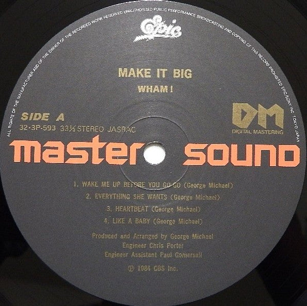 Wham! - Make It Big (Vinyl, LP, Album)