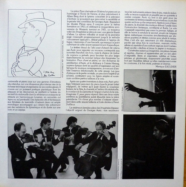 Georges Auric - Imaginées (Vinyl, LP, Album, Quadraphonic) Very Good Plus (VG+) / Very Good Plus (VG+)