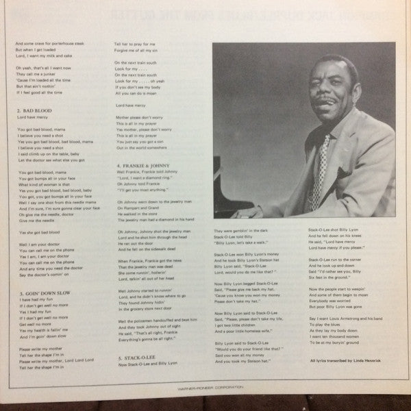 Champion Jack Dupree - Blues From The Gutter (Vinyl, LP, Album, Promo, Reissue, Stereo) Very Good Plus (VG+) / Very Good Plus (VG+)