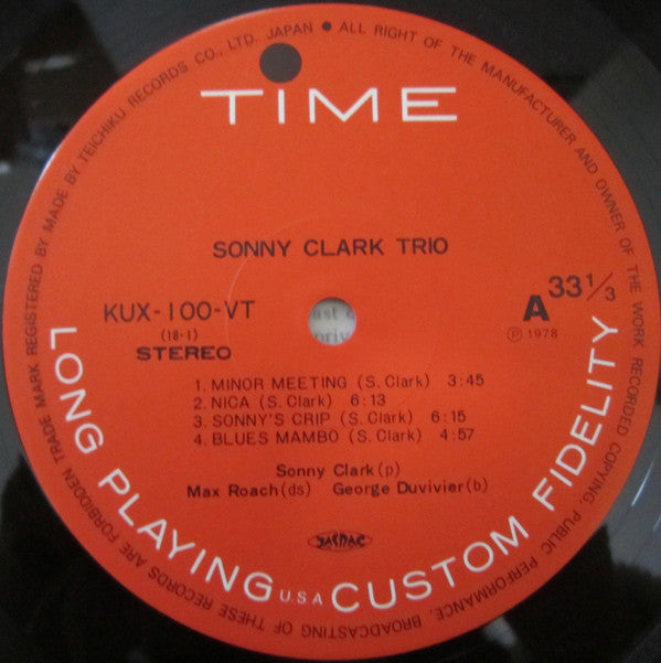 Sonny Clark Trio - Sonny Clark Trio (Vinyl, LP, Album, Reissue, Ste...