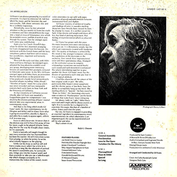 Gil Evans - Gil Evans (Vinyl, LP, Album, Stereo) Very Good (VG) / Very Good (VG)