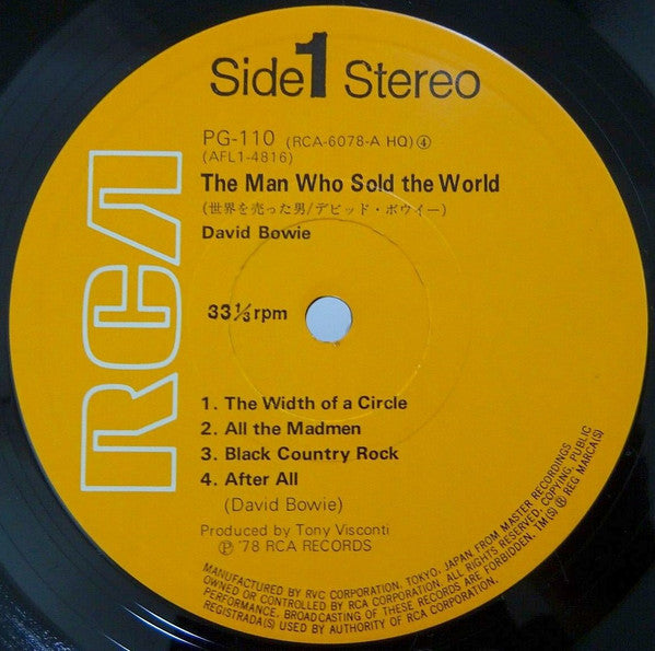 David Bowie - The Man Who Sold The World (Vinyl, LP, Album, Limited...