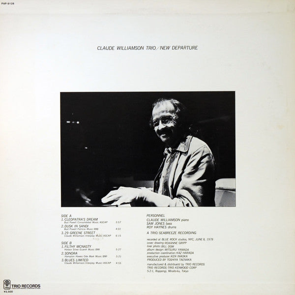 The Claude Williamson Trio - New Departure (Vinyl, LP, Album, Stereo) Very Good Plus (VG+) / Very Good Plus (VG+)