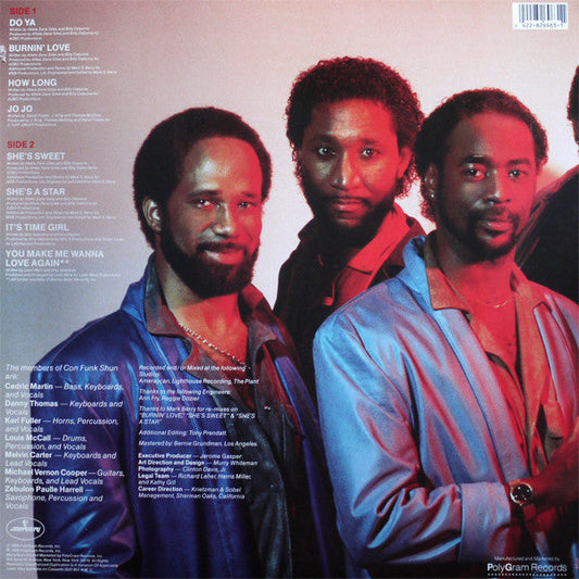 Con Funk Shun - Burnin' Love (Vinyl, LP, Album) Near Mint (NM or M-) / Good Plus (G+)