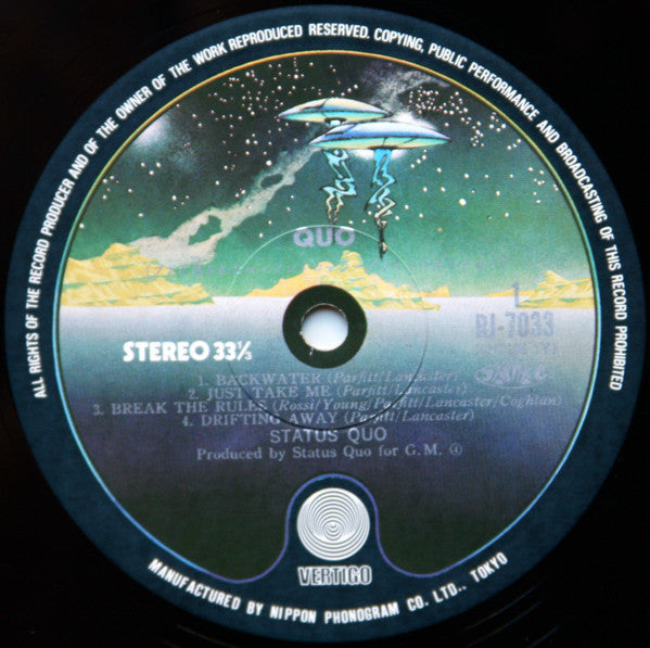 Status Quo - Quo (Vinyl, LP, Album, Repress) Very Good Plus (VG+) / Very Good (VG)