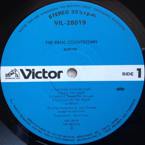 Europe (2) - The Final Countdown  (Vinyl, LP, Album) Very Good Plus (VG+) / Very Good Plus (VG+)
