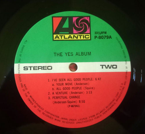 Yes - The Yes Album (Vinyl, LP, Album, Repress)