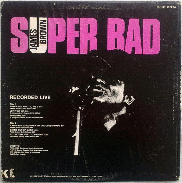 James Brown - Super Bad (Vinyl, LP, Album, Stereo) Good Plus (G+) / Good Plus (G+)