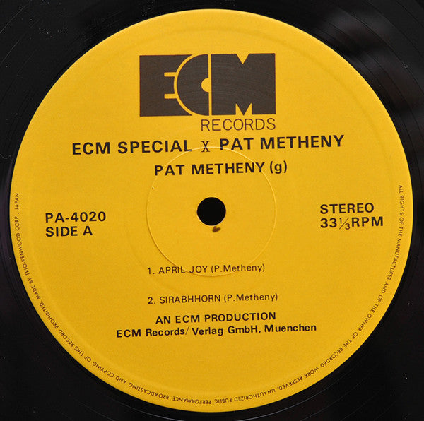 Pat Metheny - ECM Special X Pat Metheny (Vinyl, LP, Compilation) Near Mint (NM or M-) / Very Good Plus (VG+)