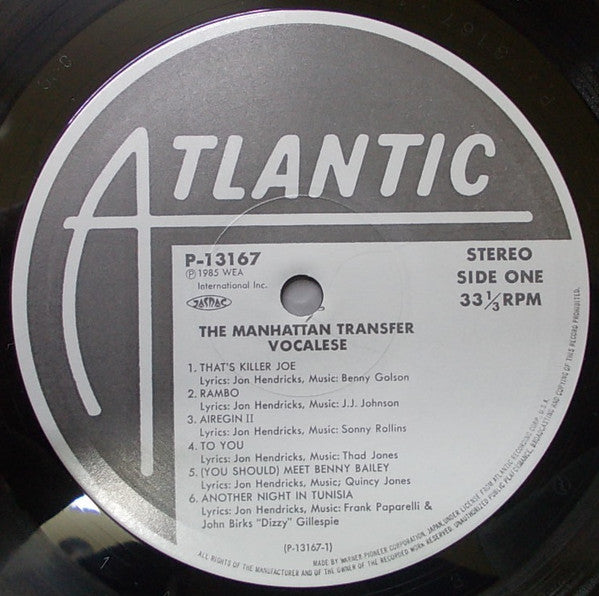 The Manhattan Transfer - Vocalese (Vinyl, LP, Album) Very Good Plus (VG+) / Very Good (VG)