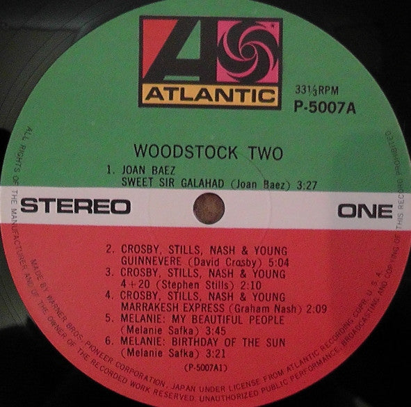 Various - Woodstock Two (2xVinyl, LP, Album, Reissue) Very Good (VG) / Very Good (VG)