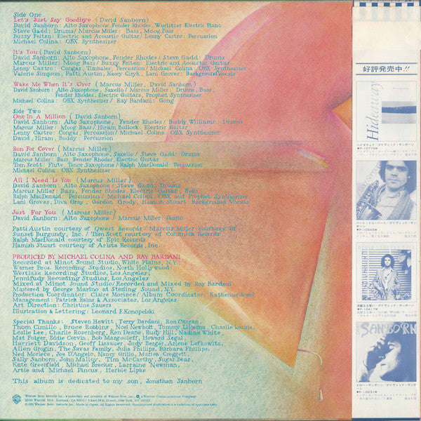David Sanborn - Voyeur (Vinyl, LP, Album, Stereo)