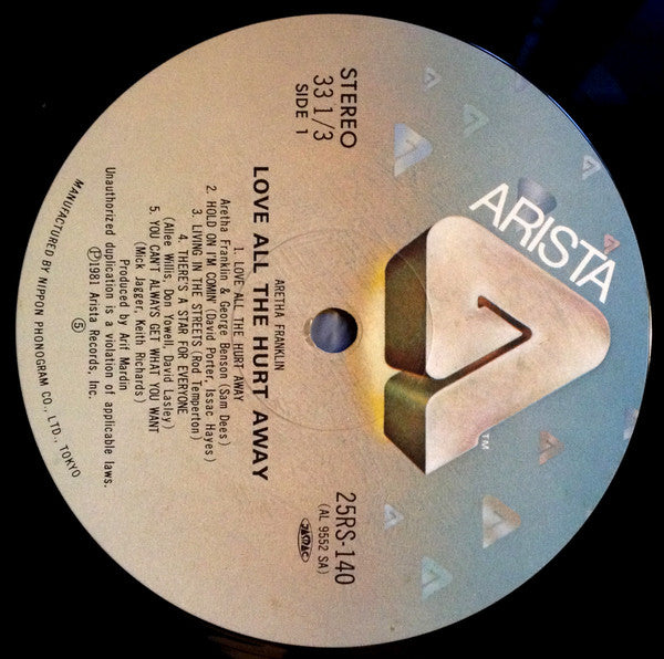 Aretha Franklin - Love All The Hurt Away (Vinyl, LP, Album) Very Good Plus (VG+) / Very Good (VG)