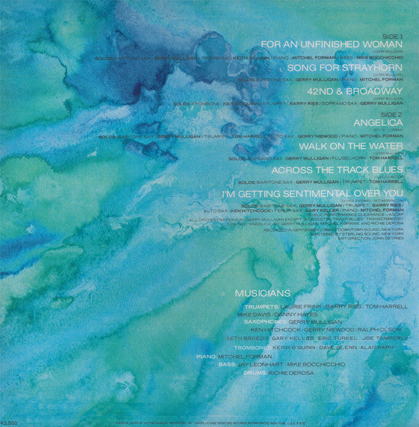 Gerry Mulligan And His Orchestra - Walk On The Water (Vinyl, LP, Album, Reissue, Stereo) Very Good Plus (VG+) / Very Good Plus (VG+)