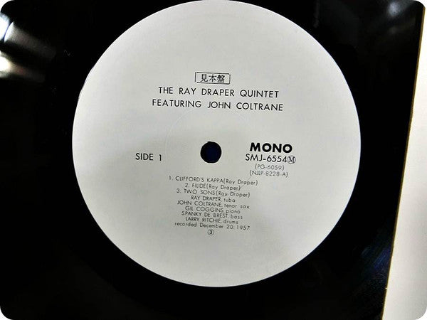 The Ray Draper Quintet - The Ray Draper Quintet Featuring John Coltrane (Vinyl, LP, Album, Promo, Reissue, Mono) Very Good Plus (VG+) / Very Good (VG)