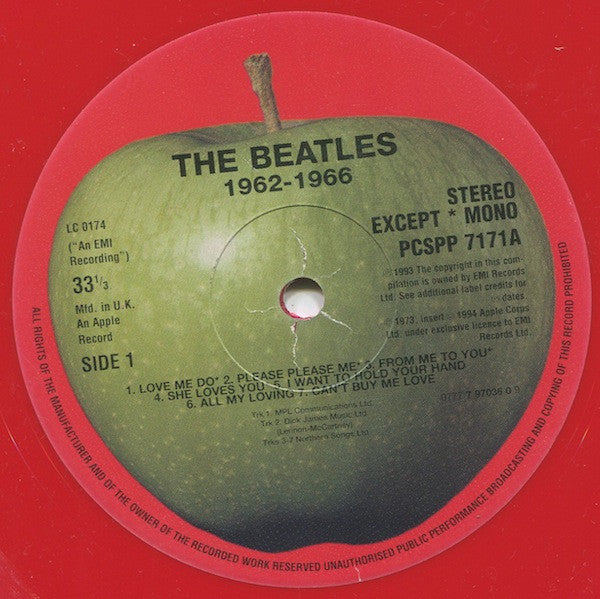 The Beatles - 1962-1966 (2xVinyl, LP, Compilation, Limited Edition, Reissue, Remastered) Very Good Plus (VG+) / Very Good Plus (VG+)