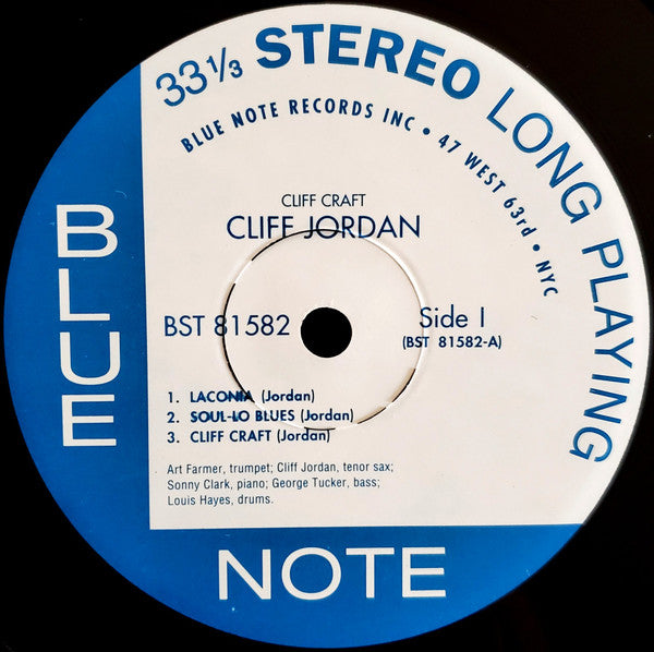 Clifford Jordan - Cliff Craft (Vinyl, LP, Album, Reissue, Stereo) Near Mint (NM or M-) / Very Good Plus (VG+)
