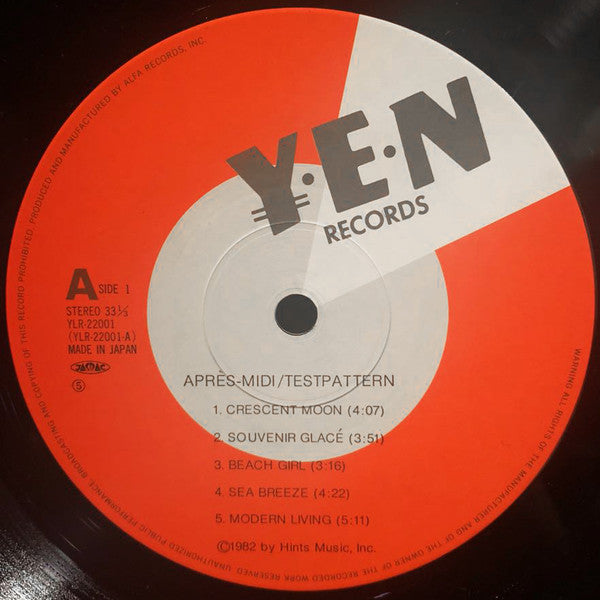 Testpattern - Après-Midi (Vinyl, LP, Album) Near Mint (NM or M-) / Very Good Plus (VG+)