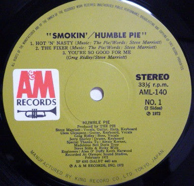 Humble Pie - Smokin' (Vinyl, LP, Album)