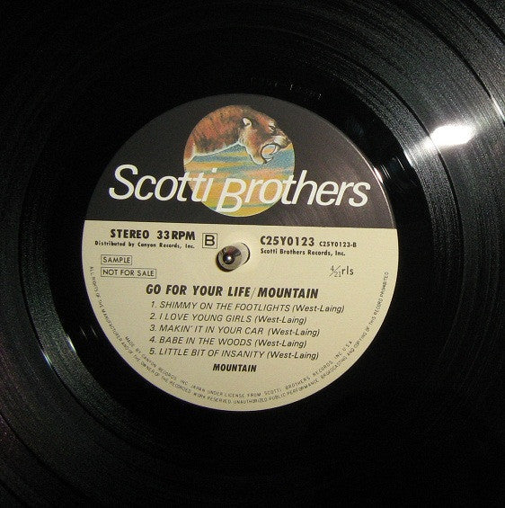 Mountain - Go For Your Life (Vinyl, LP, Album, Promo, Stereo) Very Good Plus (VG+) / Very Good (VG)