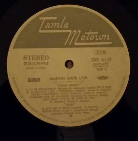 Marvin Gaye - Marvin Gaye Live! (Vinyl, LP, Album, Promo) Very Good (VG) / Good Plus (G+)