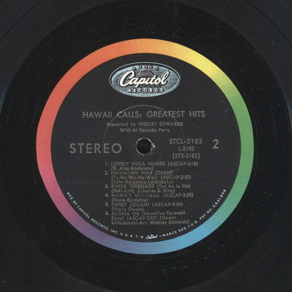 Webley Edwards - Webley Edwards Presents: The "Hawaii Calls" Deluxe Set (3xVinyl, LP, Compilation, Deluxe Edition) Good Plus (G+) / Very Good (VG)
