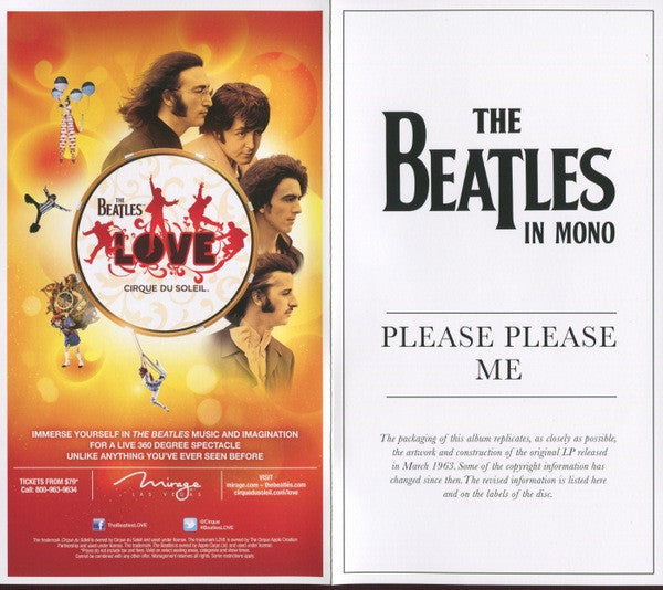 The Beatles - Please Please Me (Vinyl, LP, Album, Reissue, Remastered, Mono) Near Mint (NM or M-) / Near Mint (NM or M-)