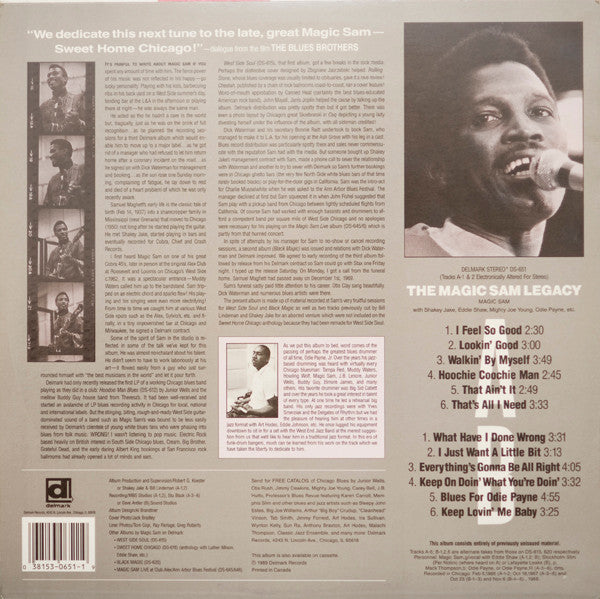 Magic Sam - The Magic Sam Legacy (Vinyl, LP, Album, Stereo) Very Good Plus (VG+) / Very Good Plus (VG+)