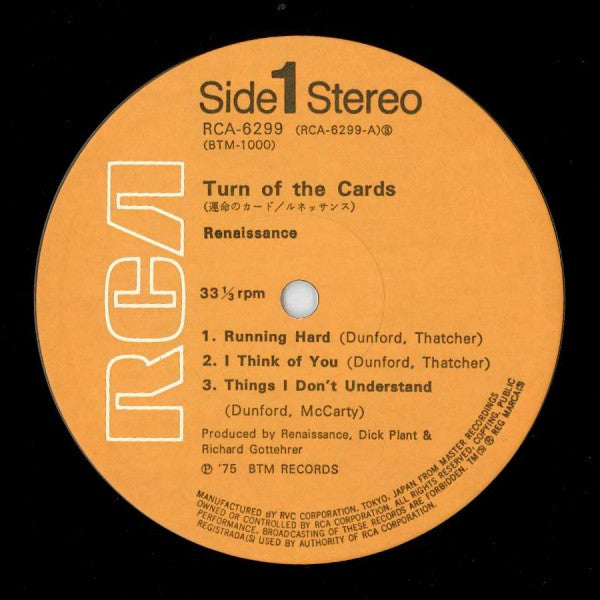 Renaissance (4) - Turn Of The Cards (Vinyl, LP, Album) Good Plus (G+) / Good Plus (G+)