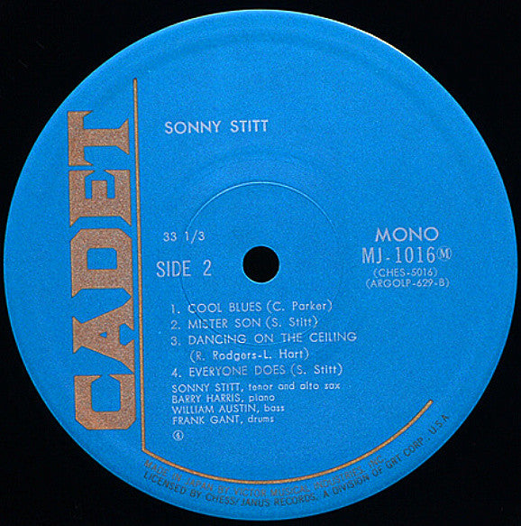 Sonny Stitt - Sonny Stitt (Vinyl, LP, Album, Reissue, Mono)