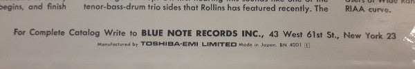 Sonny Rollins - Newk's Time (Vinyl, LP, Album, Limited Edition, Reissue, Stereo) Near Mint (NM or M-) / Near Mint (NM or M-)