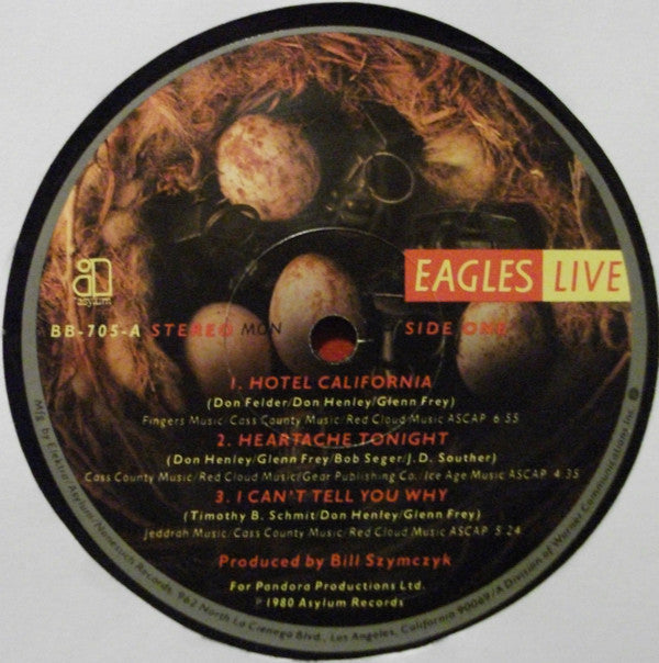 Eagles - Eagles Live (Vinyl, LP, Album, Stereo)