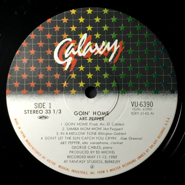 Art Pepper - Goin' Home (Vinyl, LP, Album)