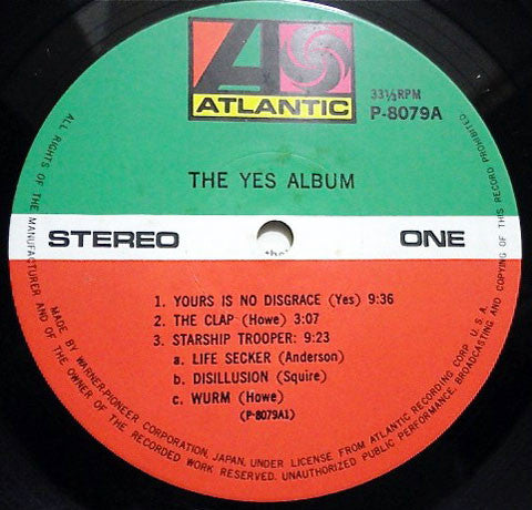 Yes - The Yes Album (Vinyl, LP, Album, Repress)
