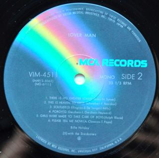Billie Holiday - Lover Man (Vinyl, LP, Mono, Reissue) Very Good Plus (VG+) / Very Good Plus (VG+)