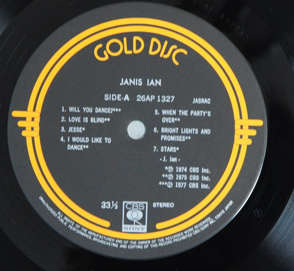 Janis Ian - Gold Disc (Vinyl, LP, Compilation) Near Mint (NM or M-) / Very Good Plus (VG+)